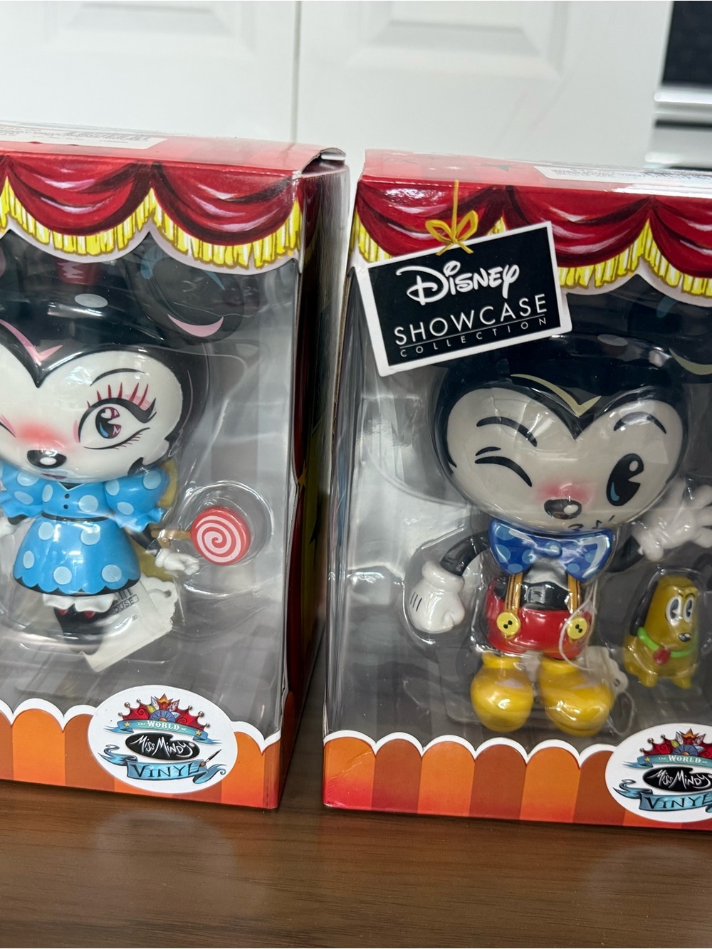 Disney Vinyl Duo Figurines — Blue, Yellow & Red Accents